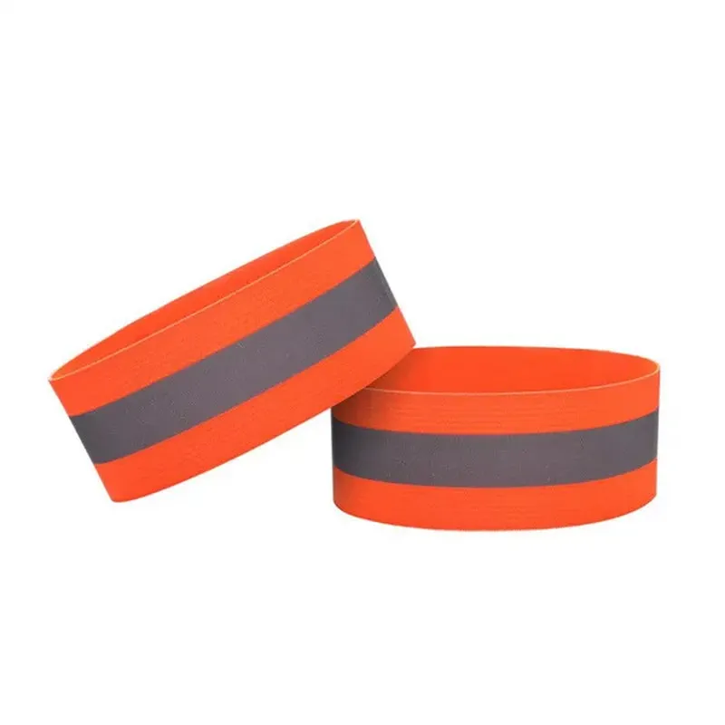 1Pc or 2Pcs High Visibility Reflective Bands on Wrist Arm Ankle Leg for Night Walking Cycling Running Safety Reflector Tape Straps