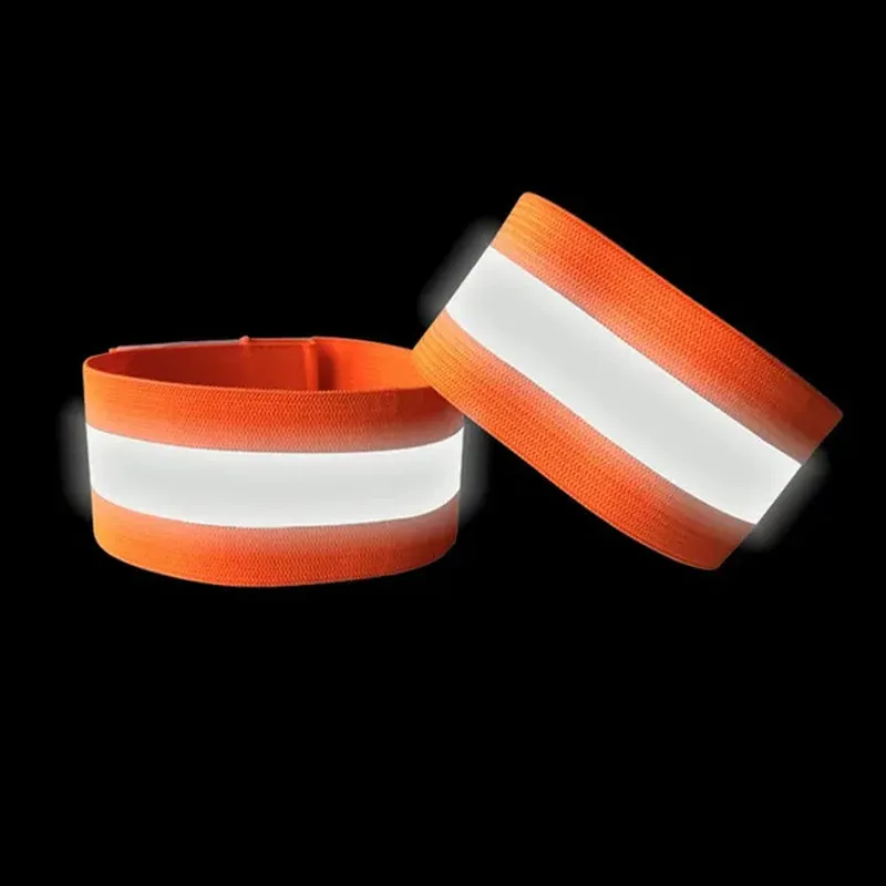 1Pc or 2Pcs High Visibility Reflective Bands on Wrist Arm Ankle Leg for Night Walking Cycling Running Safety Reflector Tape Straps