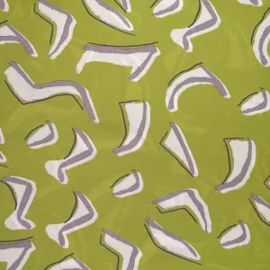 2.5oz Printed Viscose - Kelp/Mauve