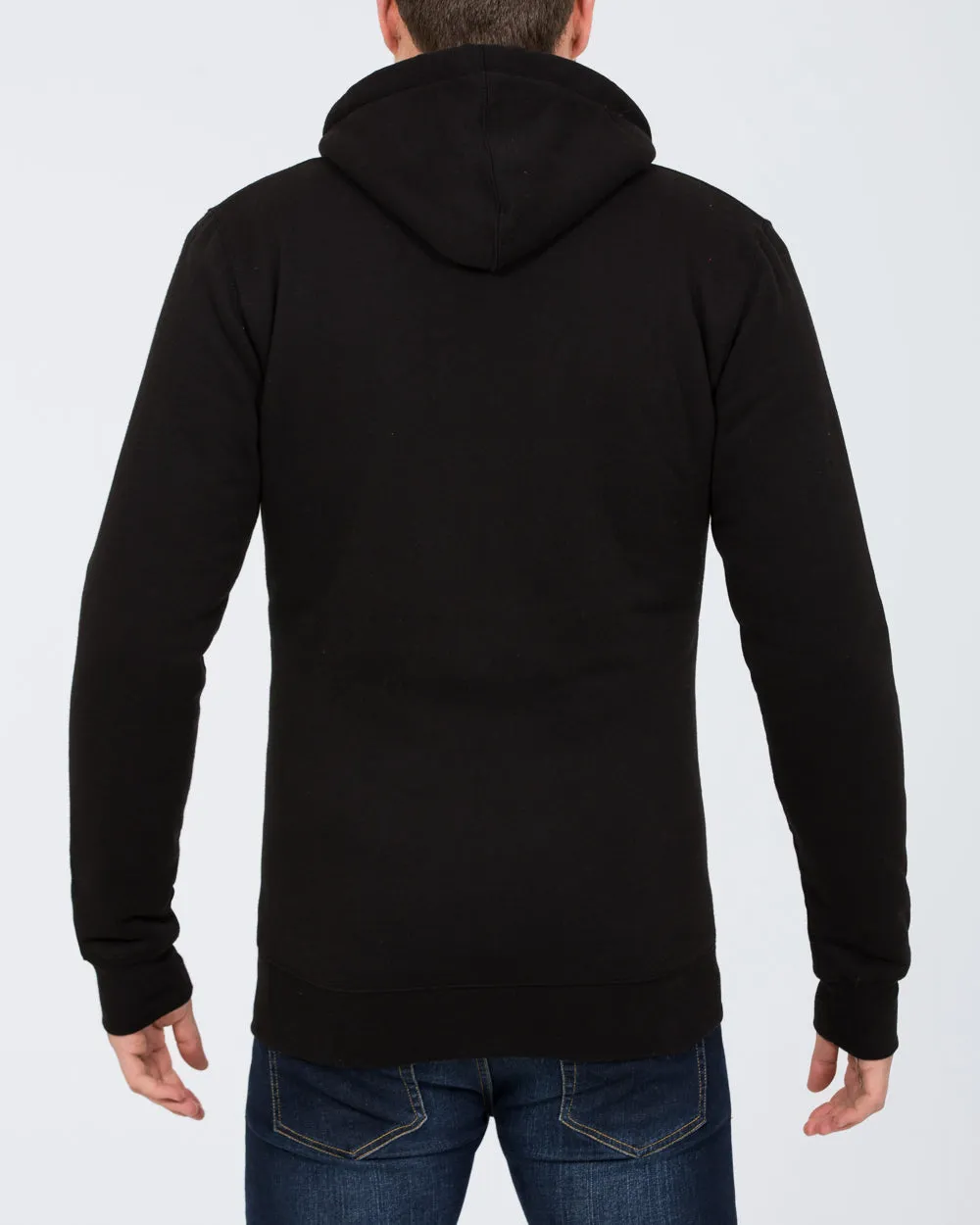 2t Smile Zip Up Tall Sherpa Hoodie (black)