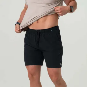 7" Athletic Shorts in Heather Black