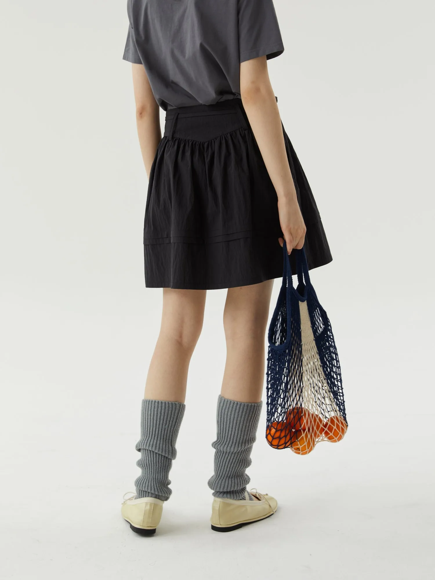 A-Line High Waist Skirt