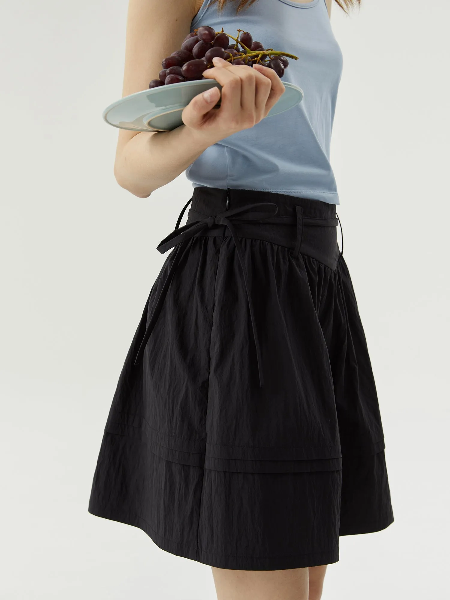 A-Line High Waist Skirt