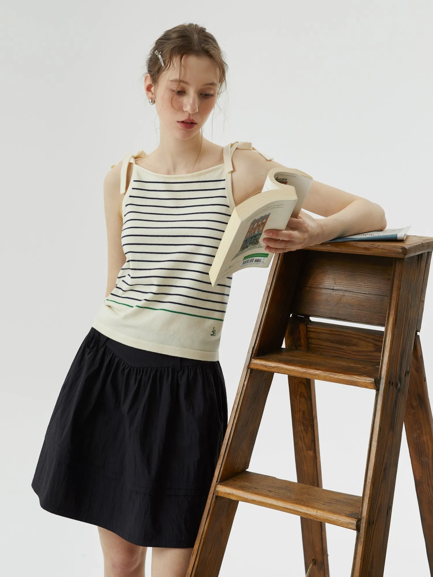 A-Line High Waist Skirt