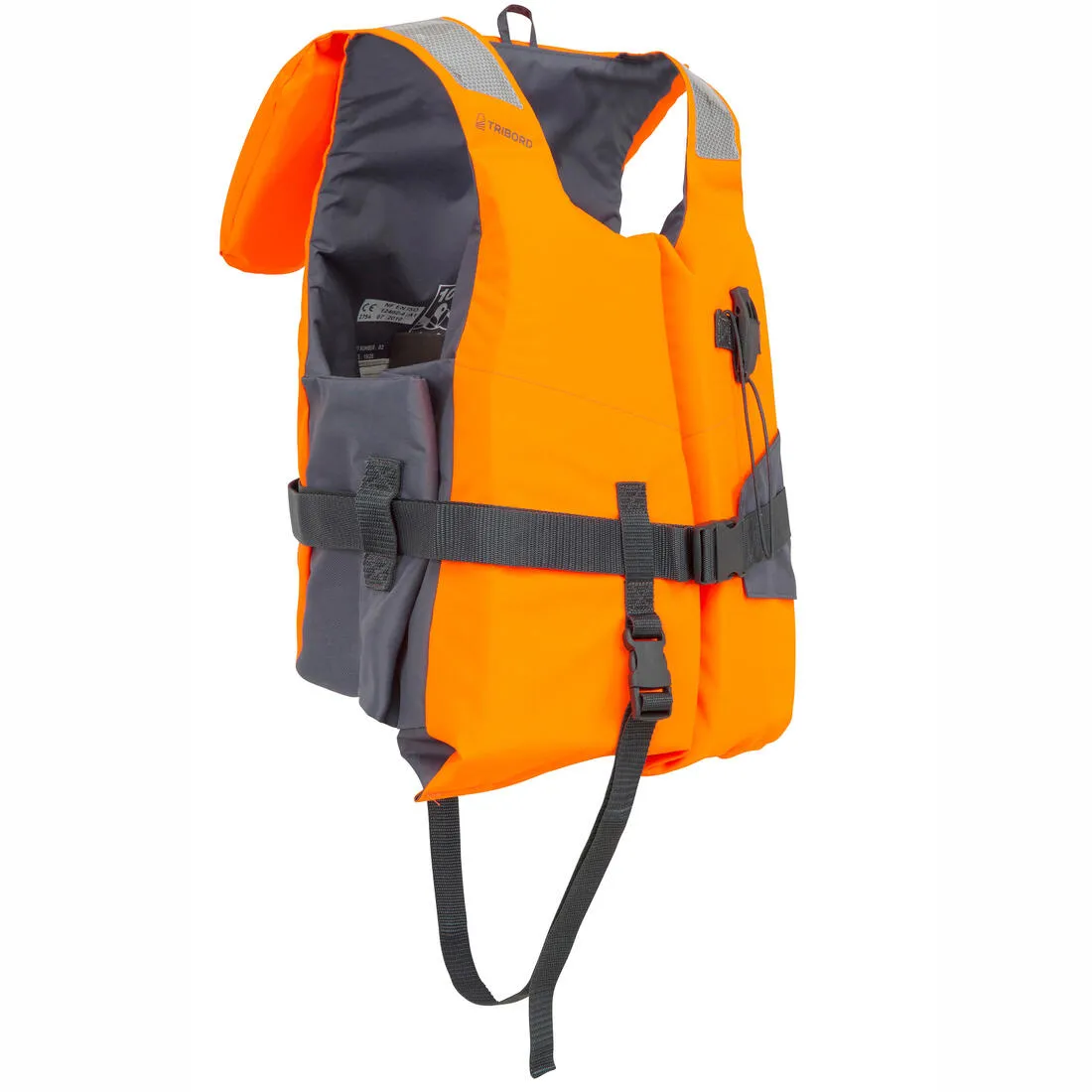 ADULT FOAM LIFE JACKET LJ100N EASY - ORANGE/GREY