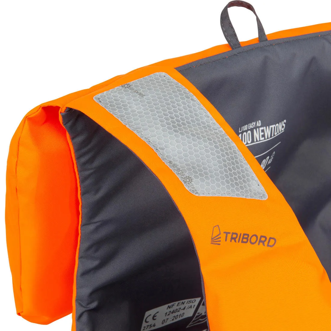 ADULT FOAM LIFE JACKET LJ100N EASY - ORANGE/GREY
