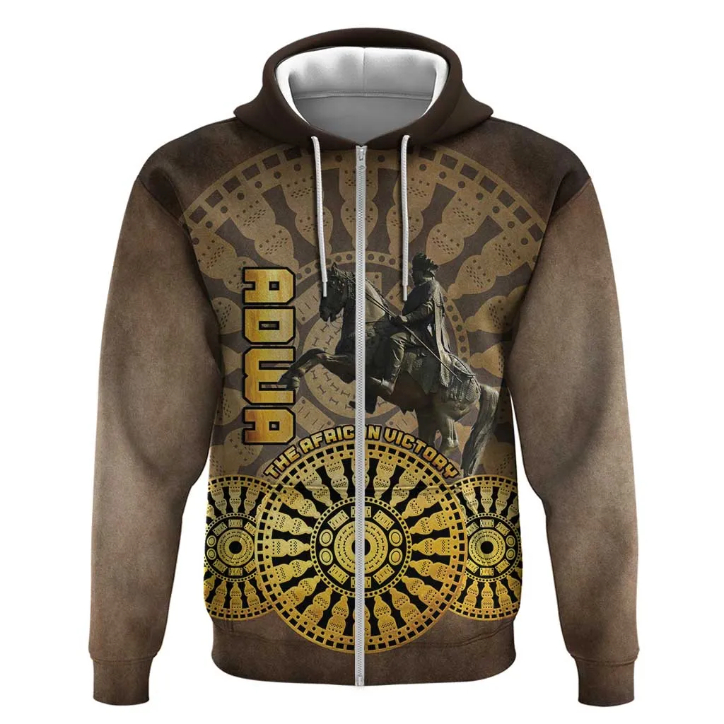 Adwa Victory Day Zip Hoodie Adwa Battle Shield - Vintage Style LT15