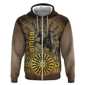 Adwa Victory Day Zip Hoodie Adwa Battle Shield - Vintage Style LT15