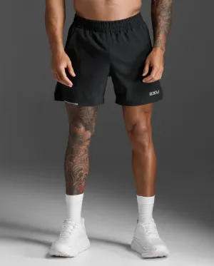Aero 5 Inch Laufshorts Herren - black/silver reflective