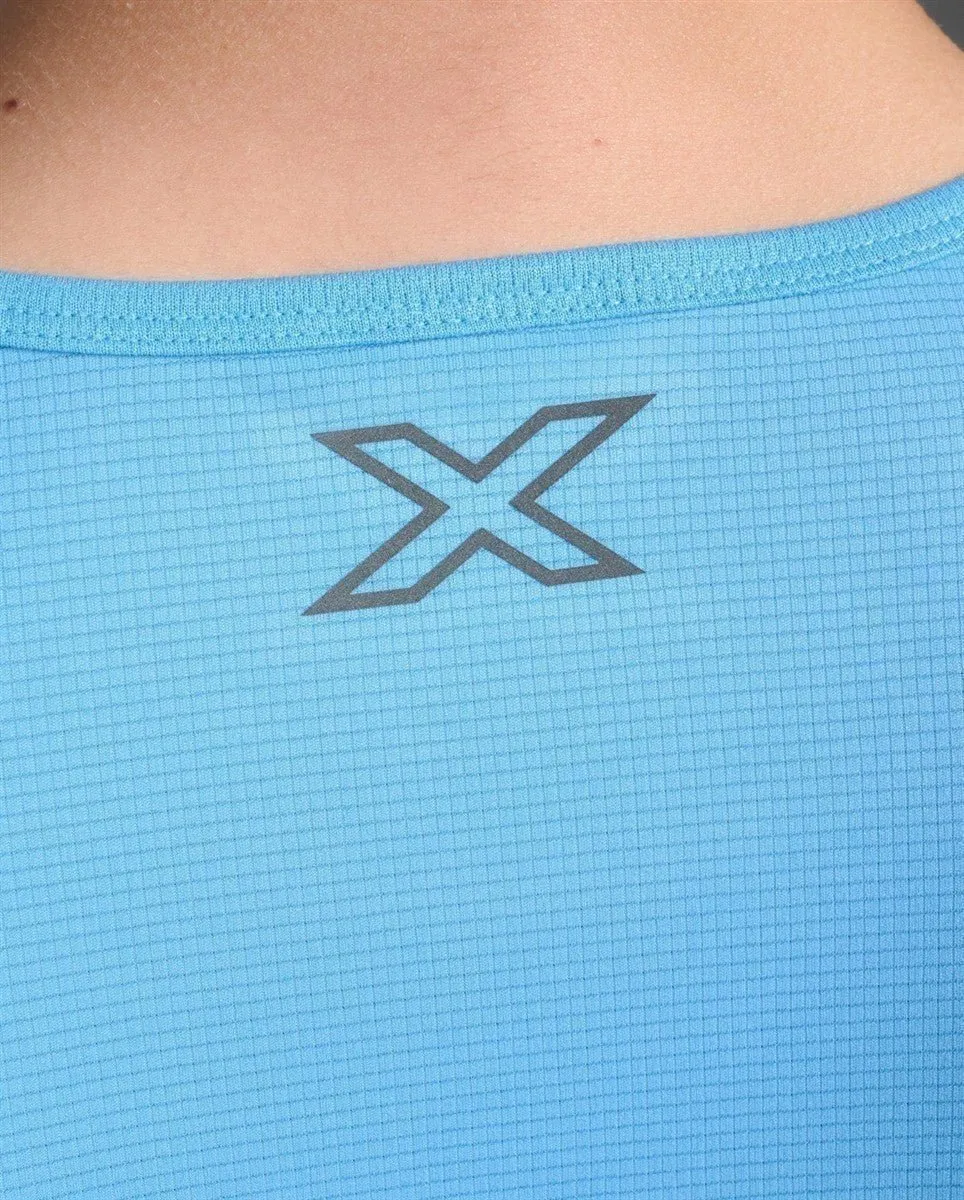 Aero Tank Tanktop Herren - azure/black reflective