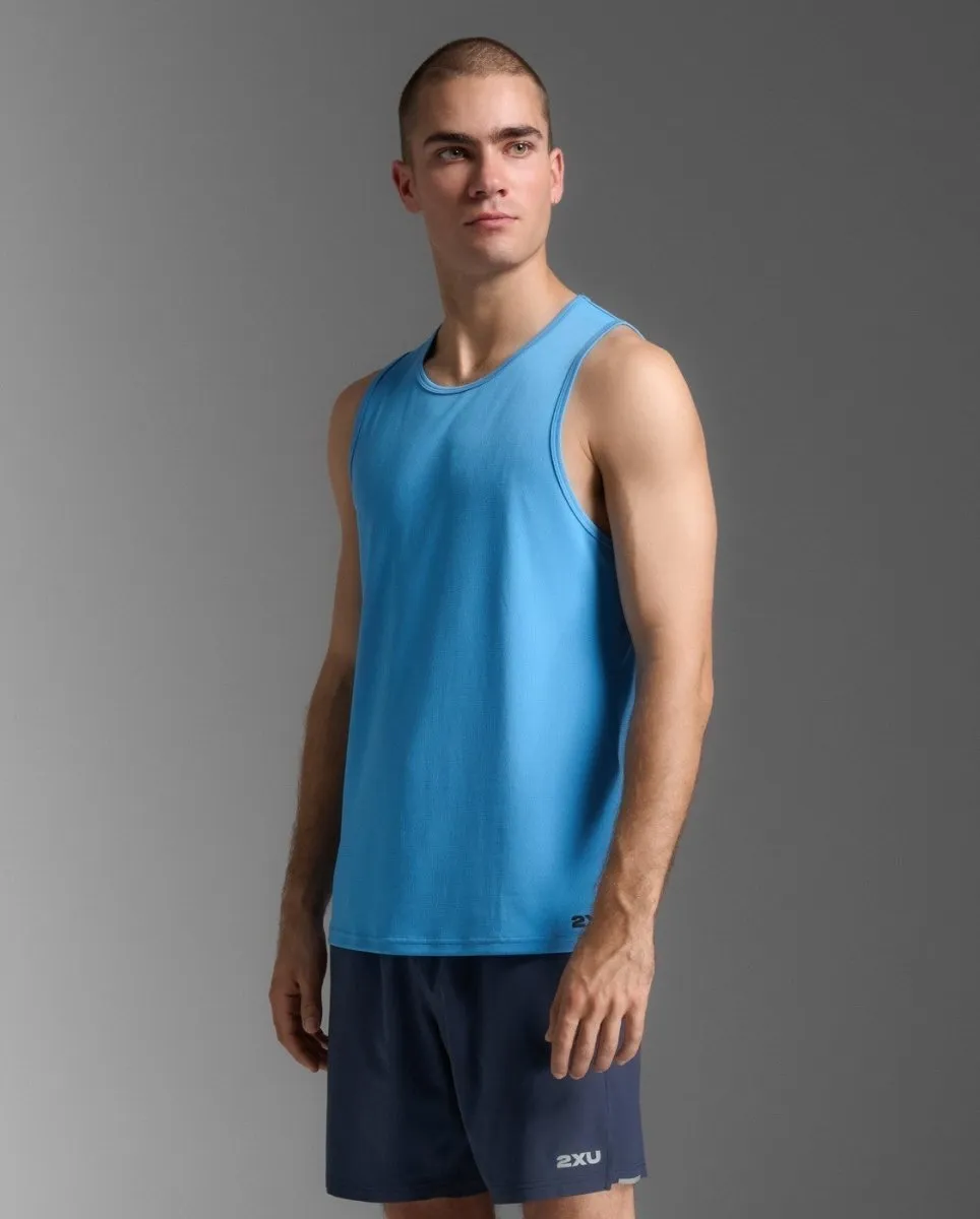 Aero Tank Tanktop Herren - azure/black reflective