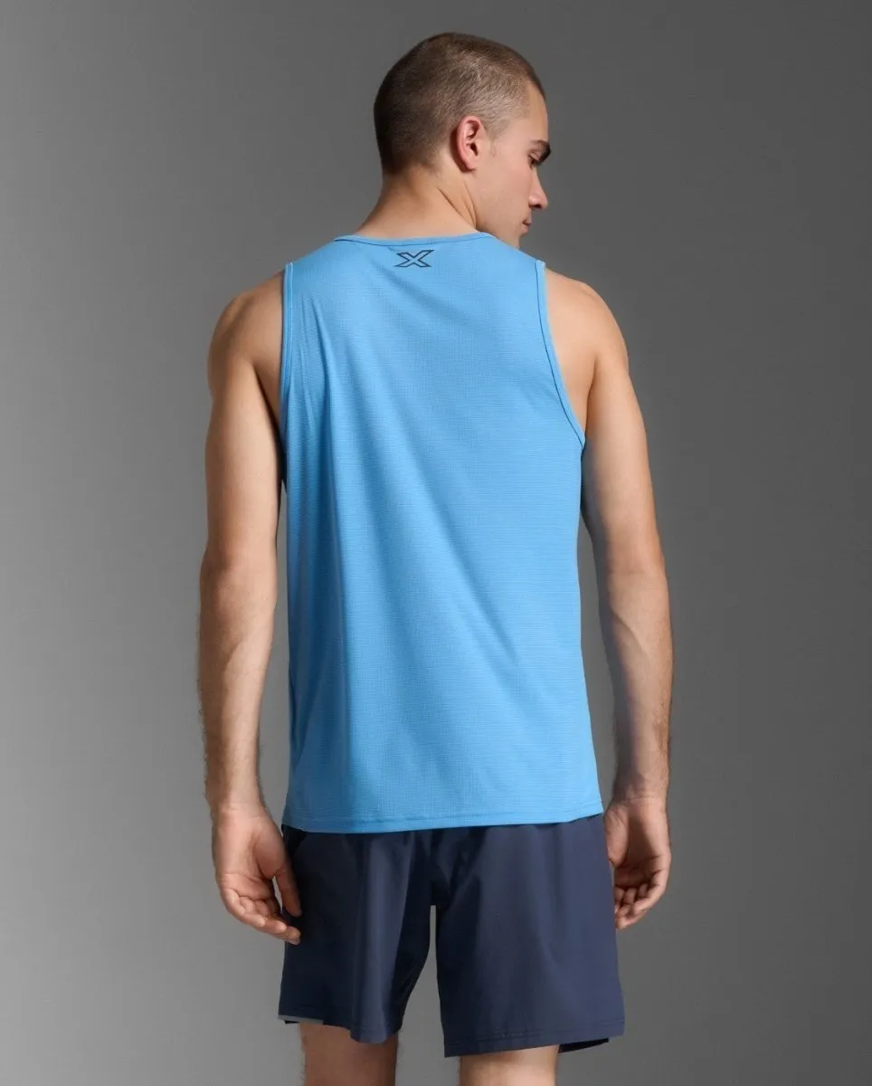 Aero Tank Tanktop Herren - azure/black reflective