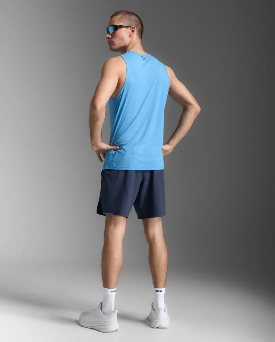 Aero Tank Tanktop Herren - azure/black reflective