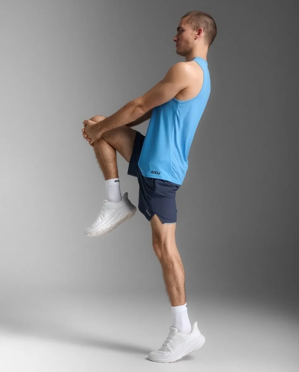 Aero Tank Tanktop Herren - azure/black reflective