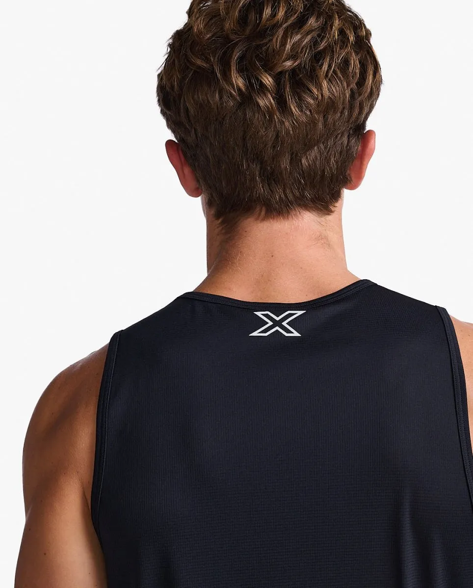 Aero Tank Tanktop Herren - black/silver reflective