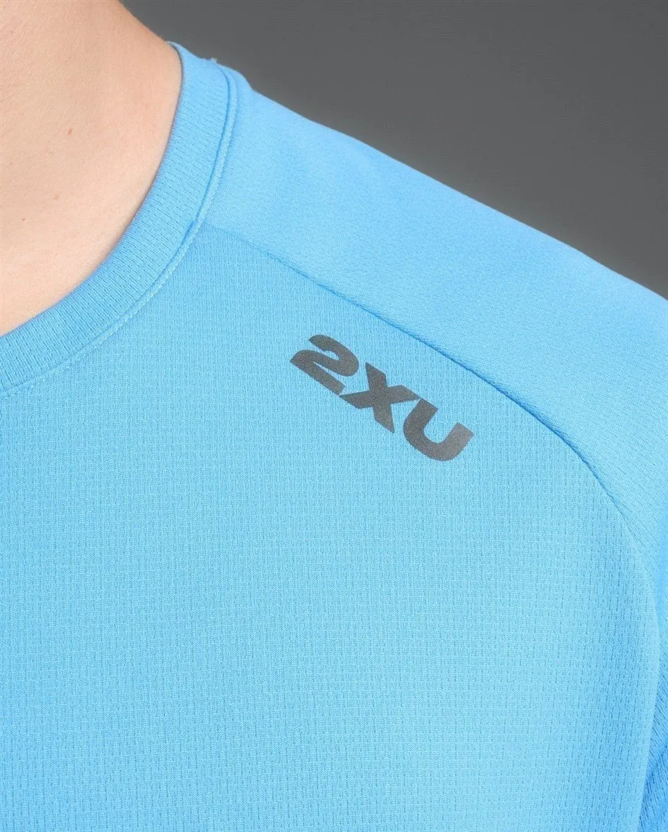 Aero Tee Laufshirt Herren - azure/black reflective