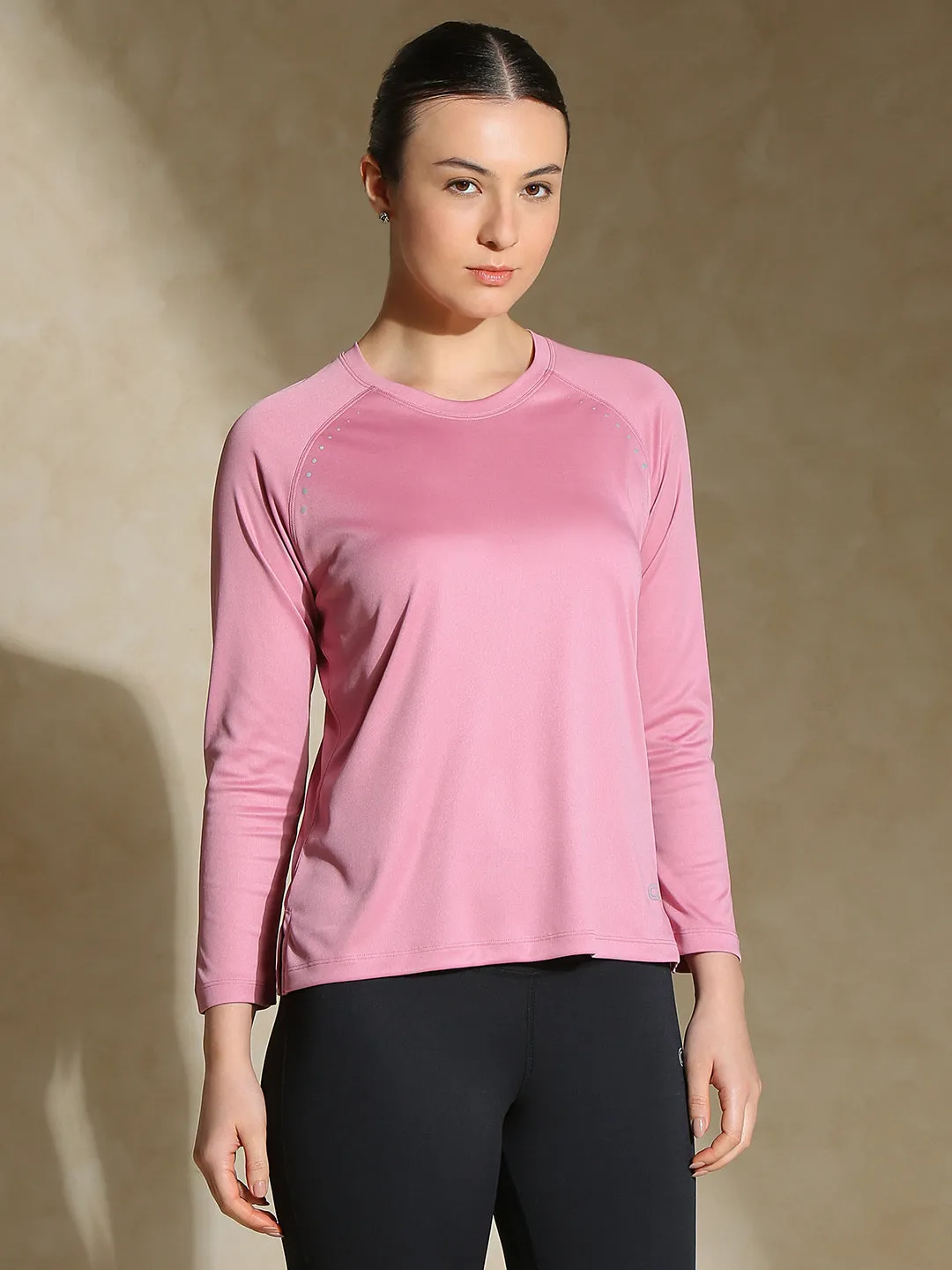 Aero TraqDry Long Sleeve Tee Blush Pink