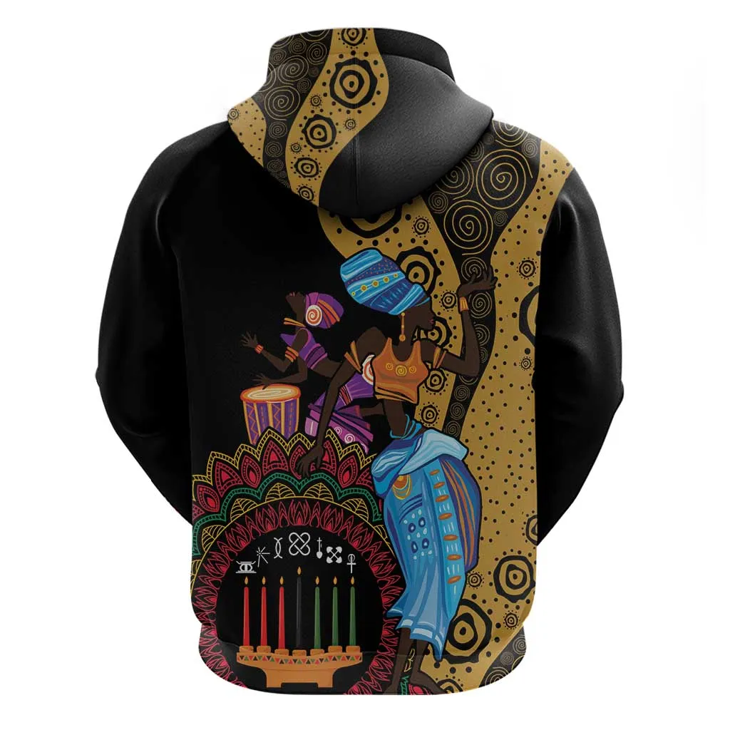 Africa Happy Kwanzaa Zip Hoodie Tribal Dance LT7