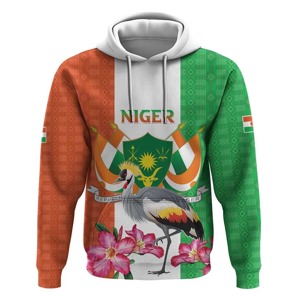 Afro Niger Sannu Zip Hoodie Coat Of Arms - African Pattern LT15