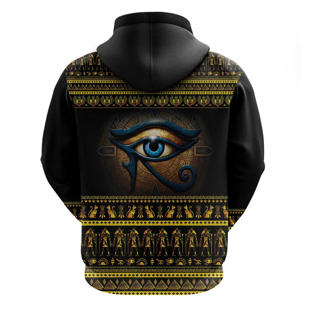 Ancient Egypt Eye Of Ra Zip Hoodie Sun To The Egyptians LT14