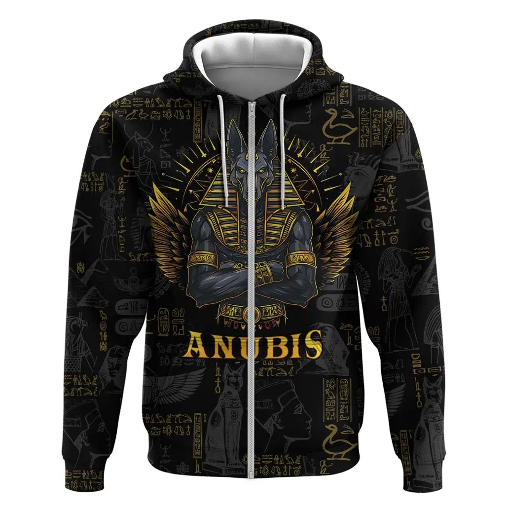 Anubis Egyptian God of Death Zip Hoodie LT9