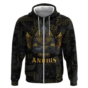 Anubis Egyptian God of Death Zip Hoodie LT9