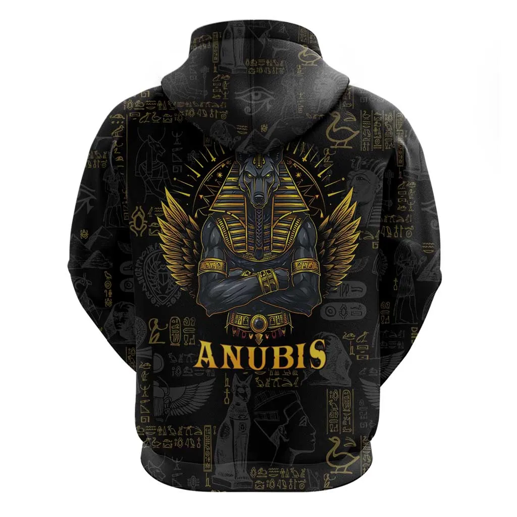Anubis Egyptian God of Death Zip Hoodie LT9