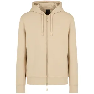 ARMANI EXCHANGE LOGO PRINT ZIP HOODIE