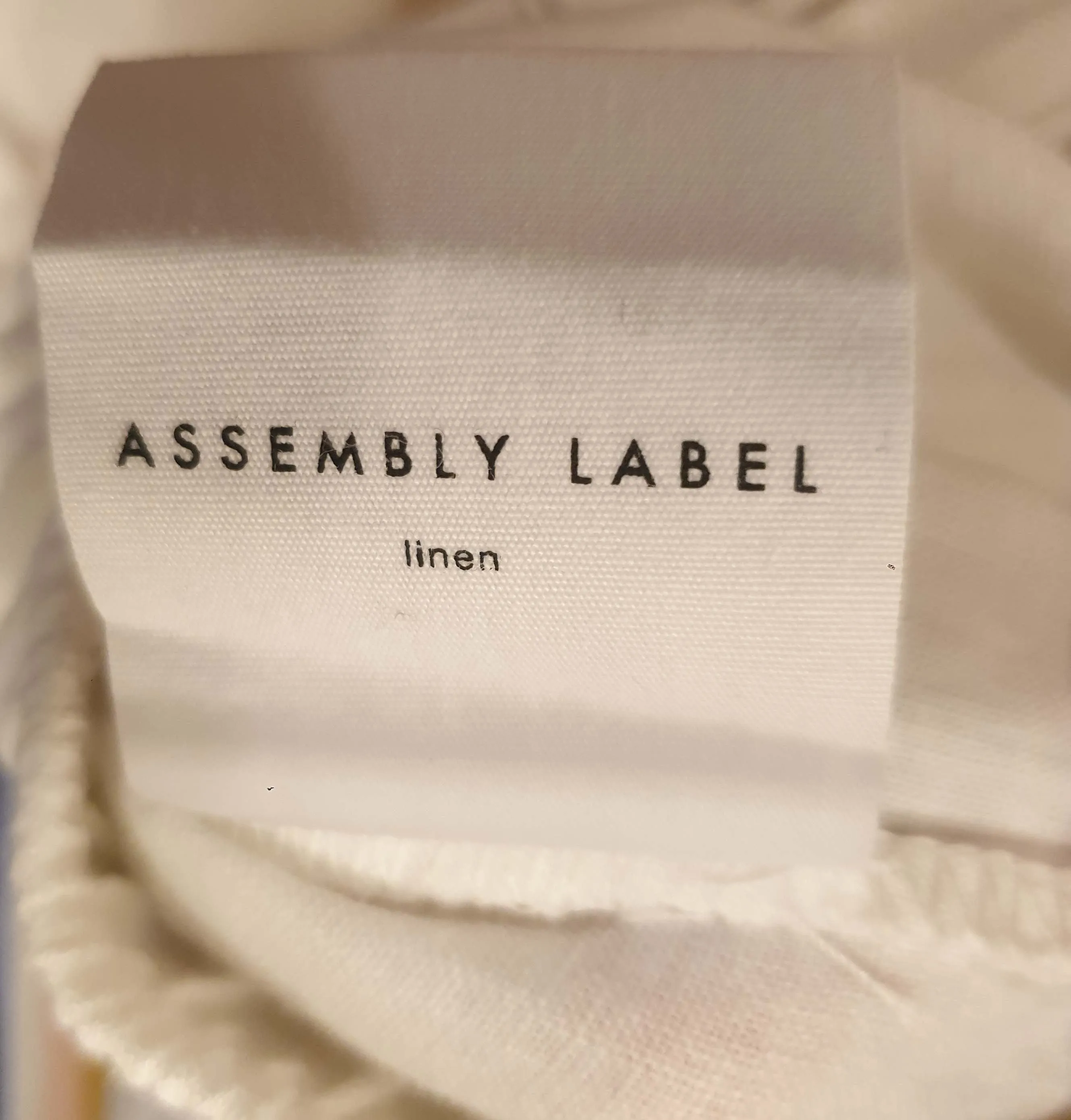 Assembly Label white linen maxi skirt size 14