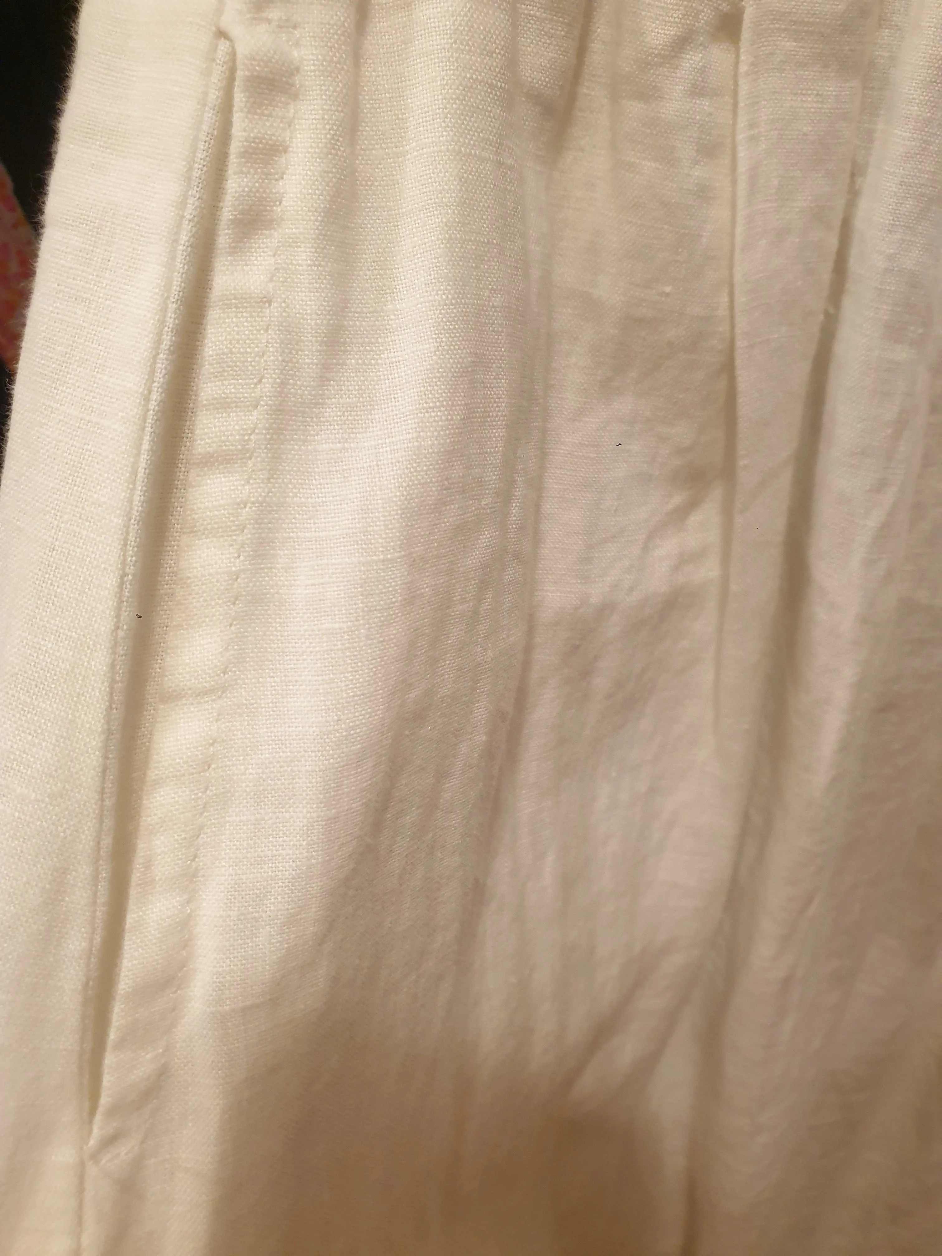 Assembly Label white linen maxi skirt size 14