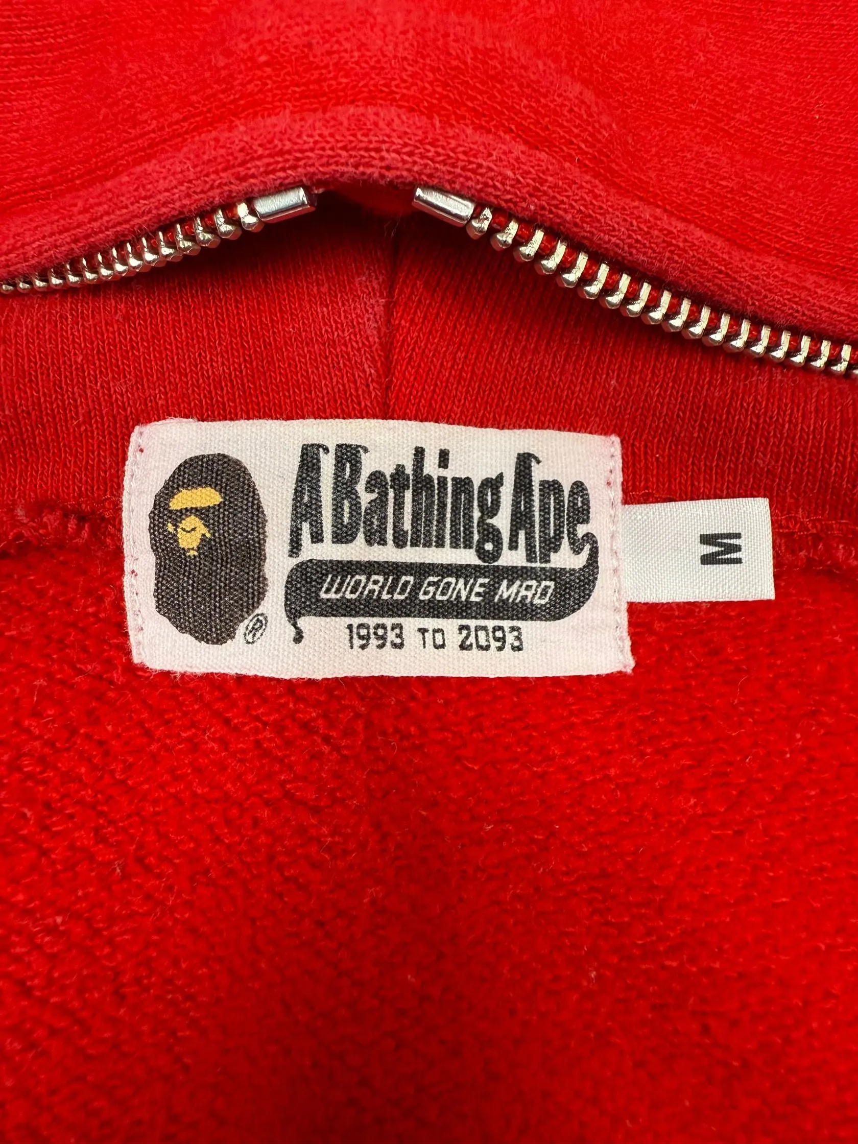 BAPE Shark Full Zip Hoodie - Red