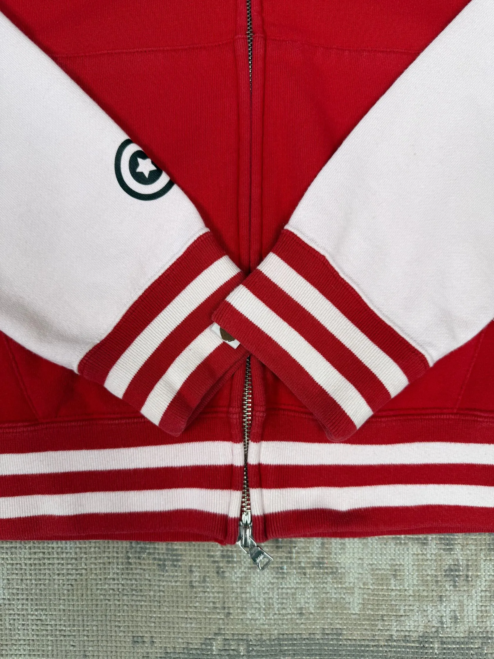 BAPE Shark Full Zip Hoodie - Red