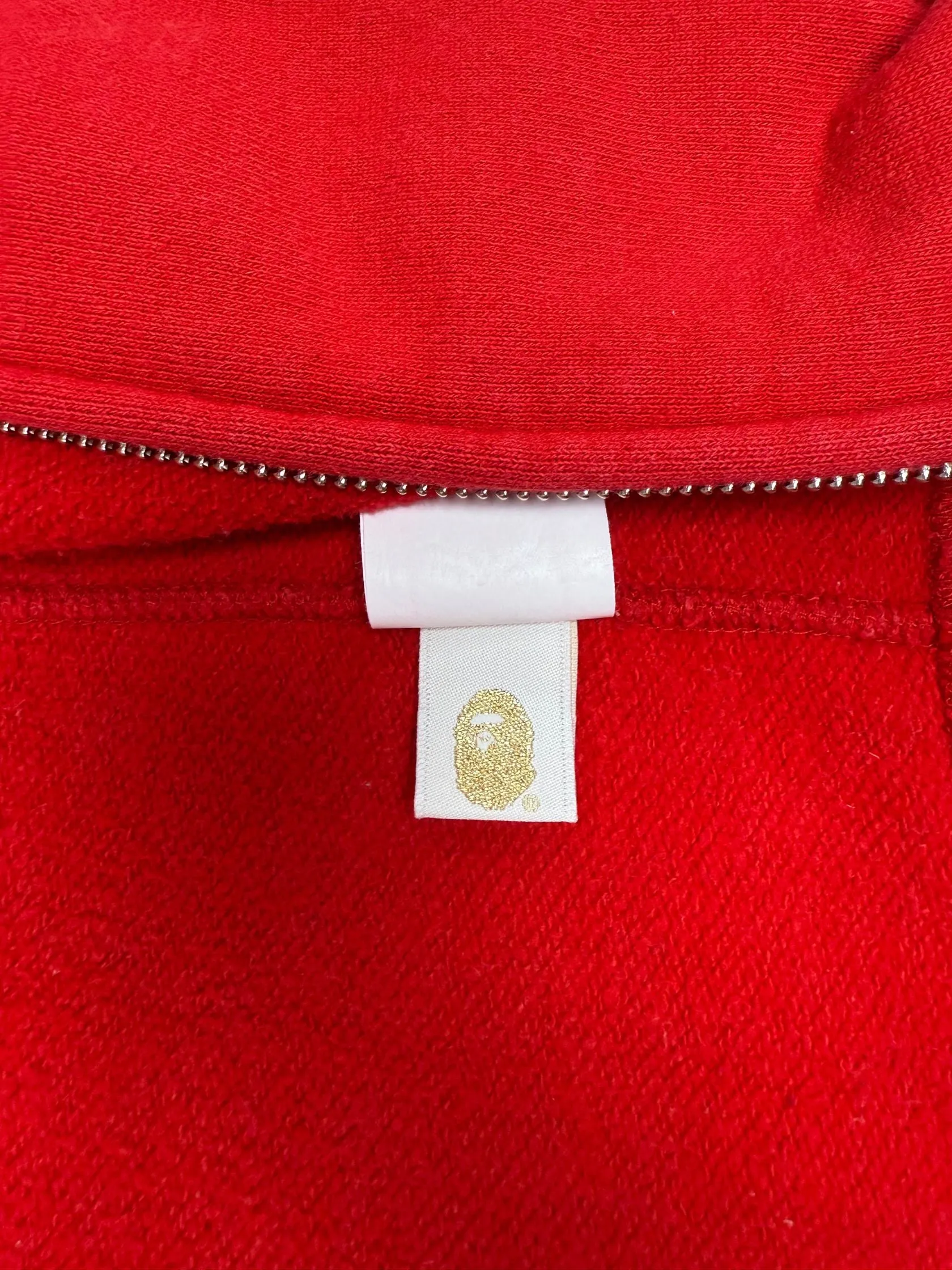 BAPE Shark Full Zip Hoodie - Red