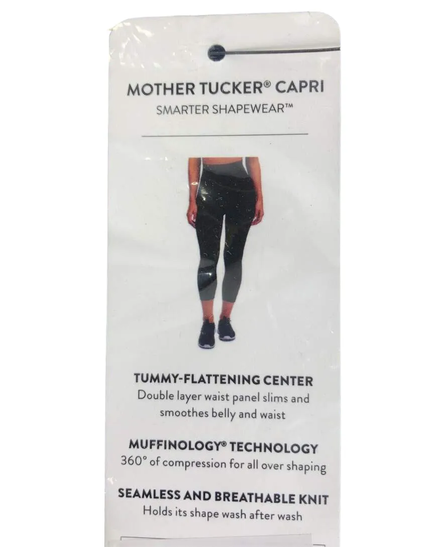 Belly Bandit Mother Tucker Compression Capri Leggings, Black, Large