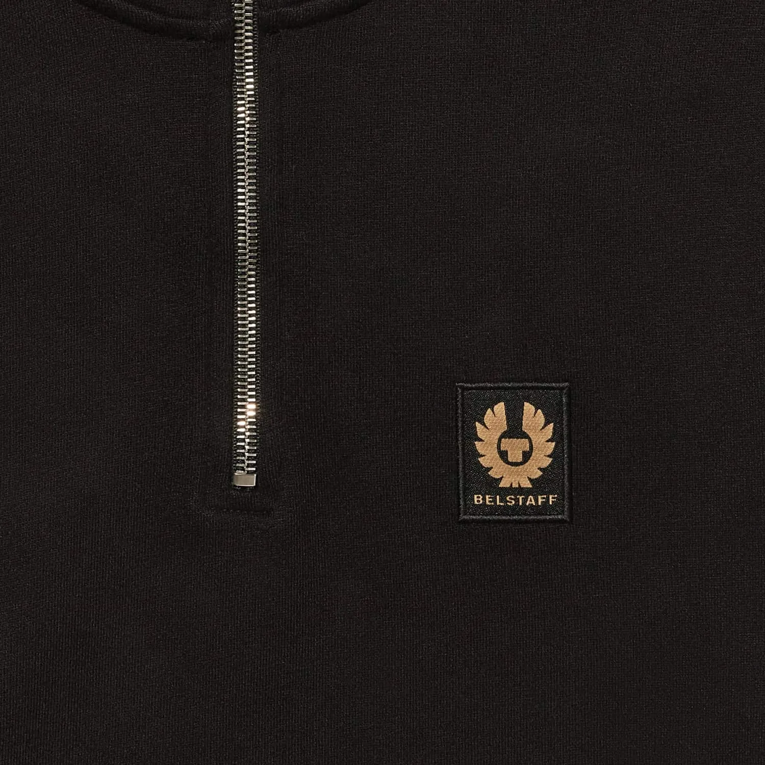 BELSTAFF COTTON FLEECE QUARTER ZIP SWEATSHIRT