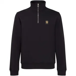 BELSTAFF COTTON FLEECE QUARTER ZIP SWEATSHIRT