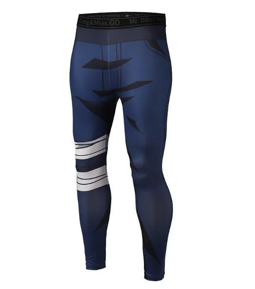 BJJ Rash Guard Men's Naruto 'Kakashi' Leggings Compression Spats