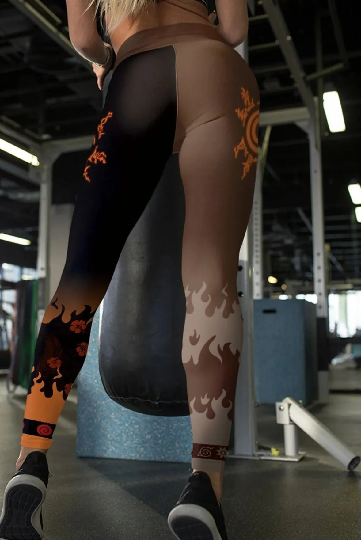 BJJ Rash Guard Women's Naruto 'Black Sun' Leggings Yoga Pants