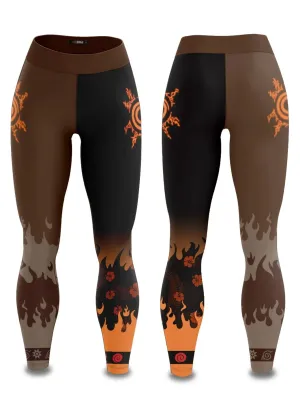 BJJ Rash Guard Women's Naruto 'Black Sun' Leggings Yoga Pants