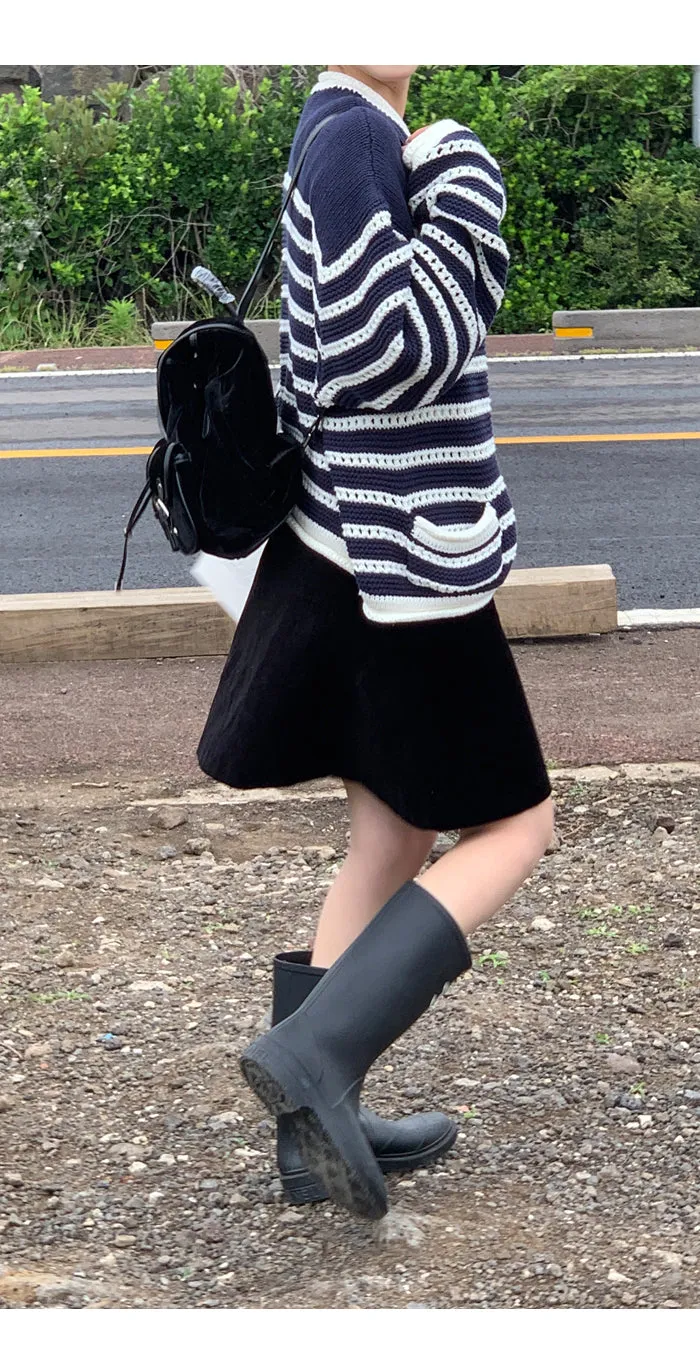 black high waist skirt
