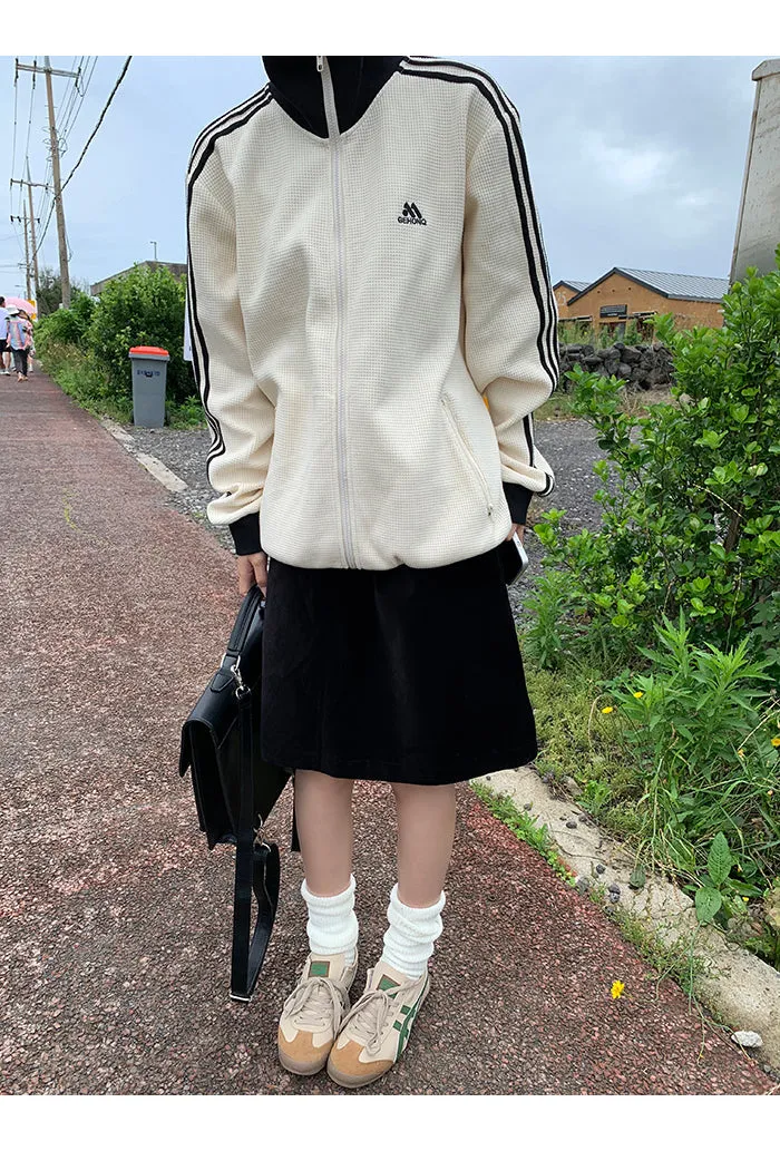 black high waist skirt