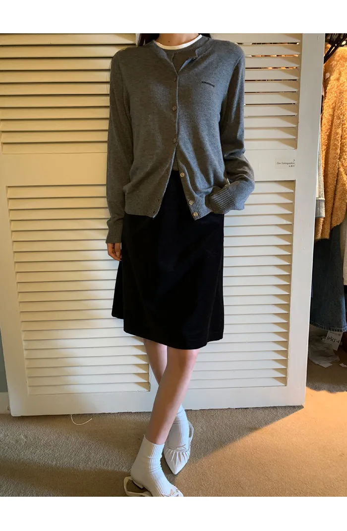 black high waist skirt