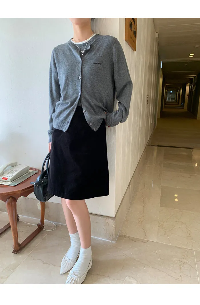 black high waist skirt
