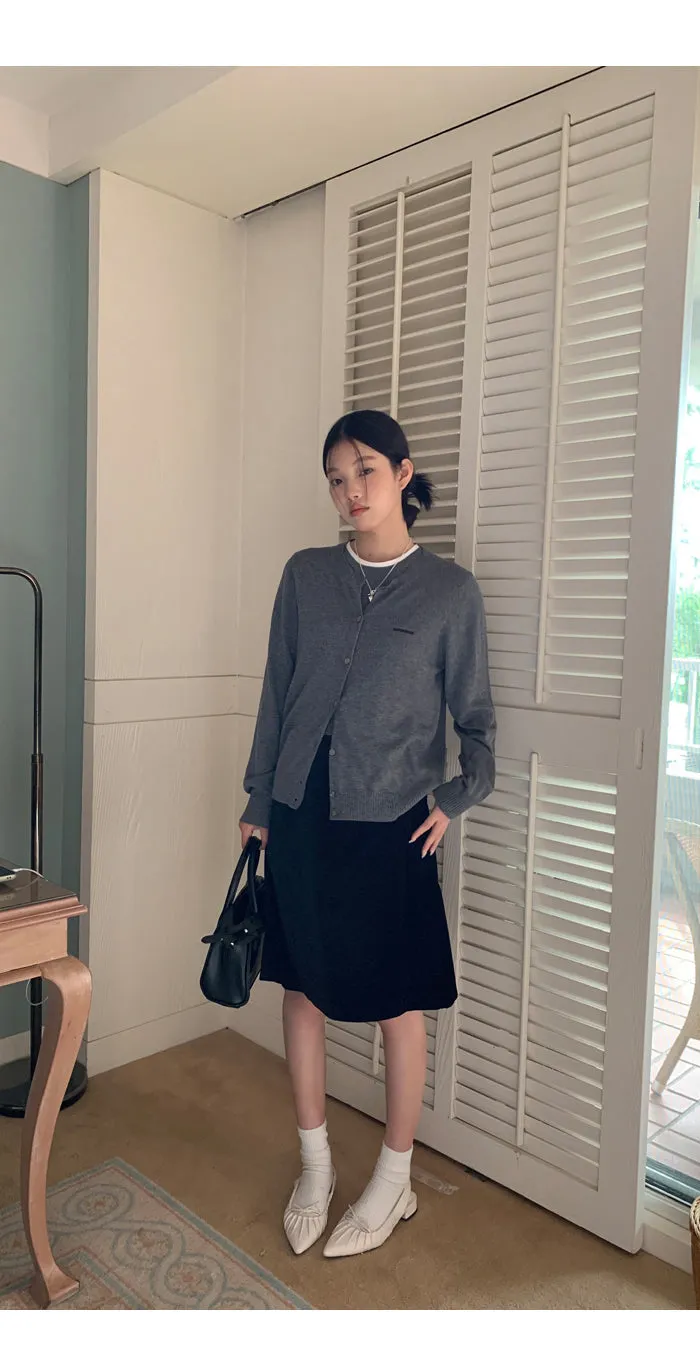 black high waist skirt