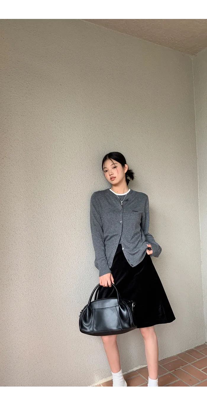 black high waist skirt