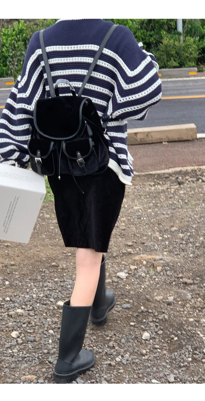 black high waist skirt