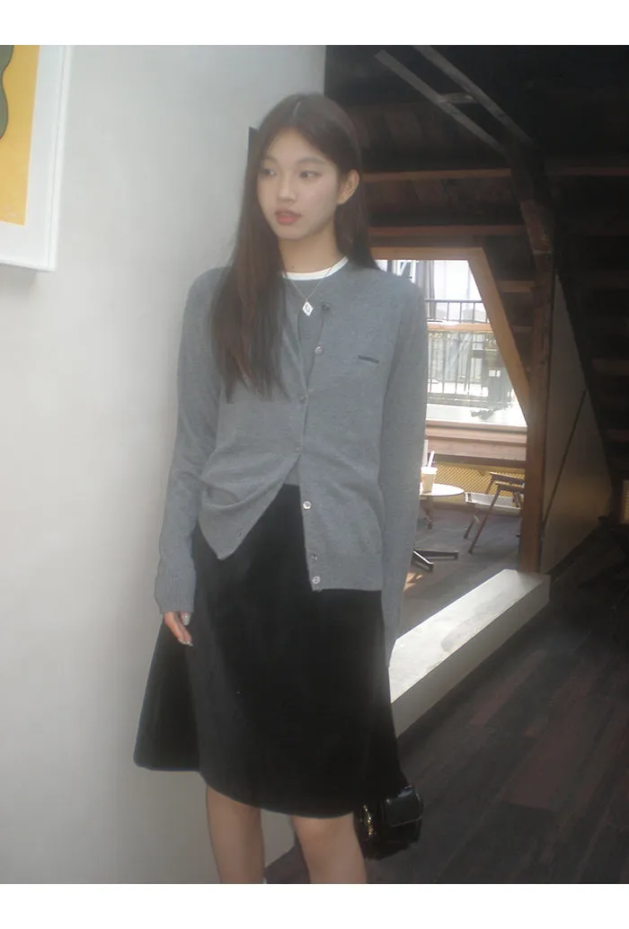 black high waist skirt
