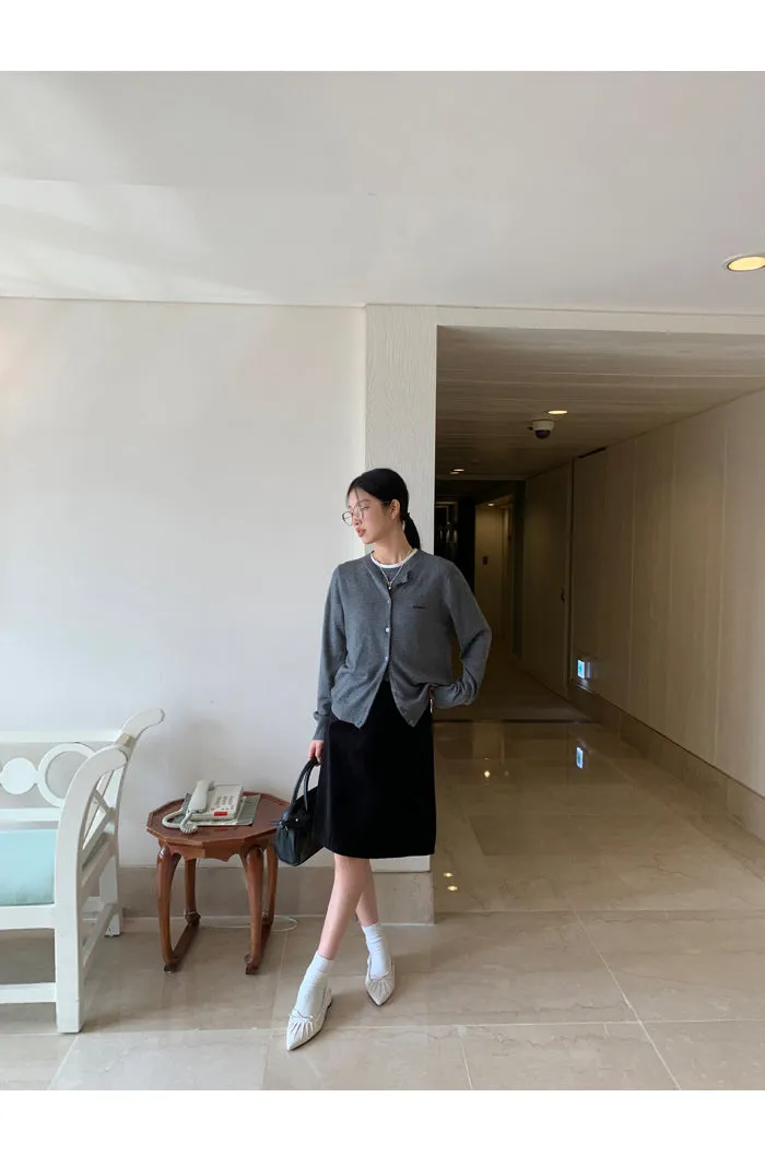 black high waist skirt