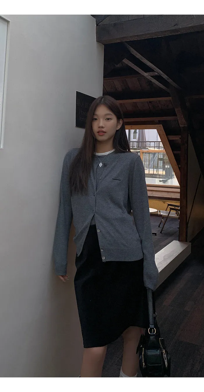 black high waist skirt