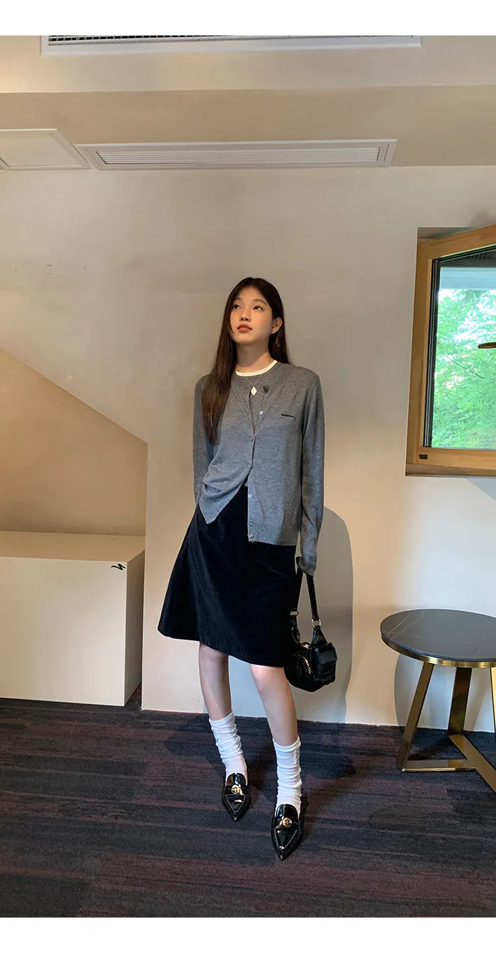 black high waist skirt